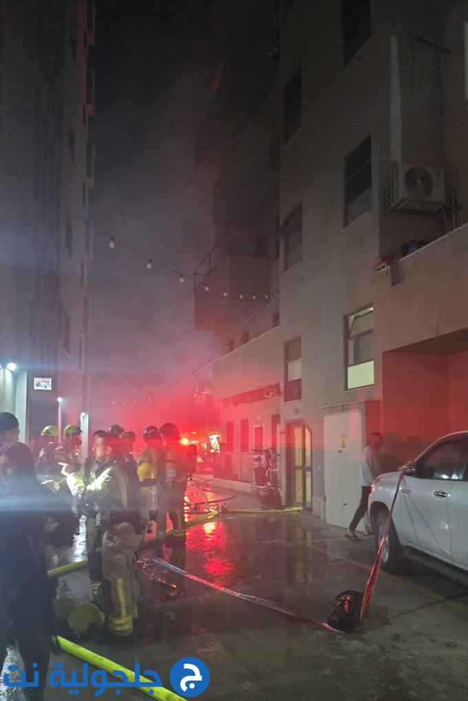 حريق داخل شقة سكنية في جلجولية يتسبب بأضرار مادية جسيمة